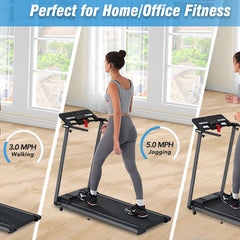 NEW Folding Treadmills Walking Pad Treadmill for Home Office -2.5HP Walking Treadmill With Incline Bluetooth Speaker
