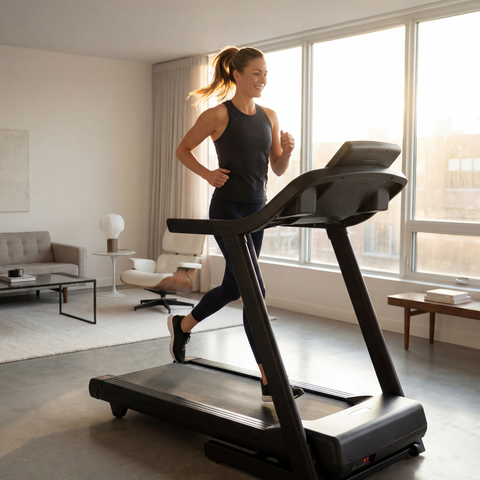 Foldable 4.75 HP Treadmill with Auto Incline, Bluetooth App & LED Display | Home Gym Treadmill