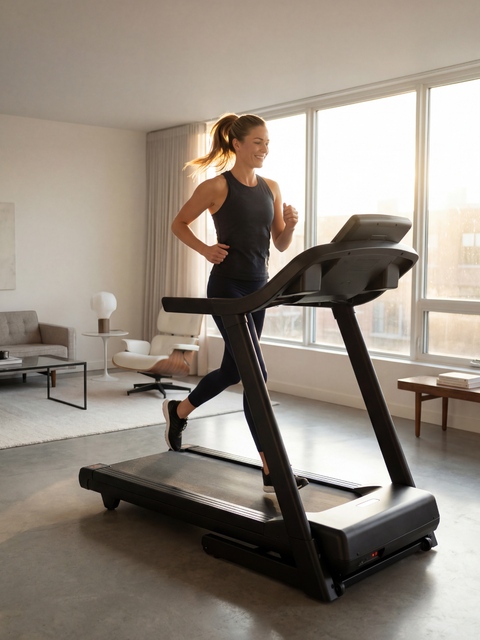 Foldable 4.75 HP Treadmill with Auto Incline, Bluetooth App & LED Display | Home Gym Treadmill