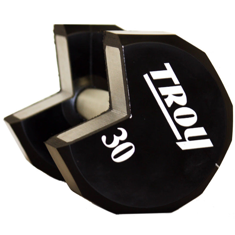 900lb 12-Sided Urethane 80-100lb Dumbbell Set by Troy Barbell