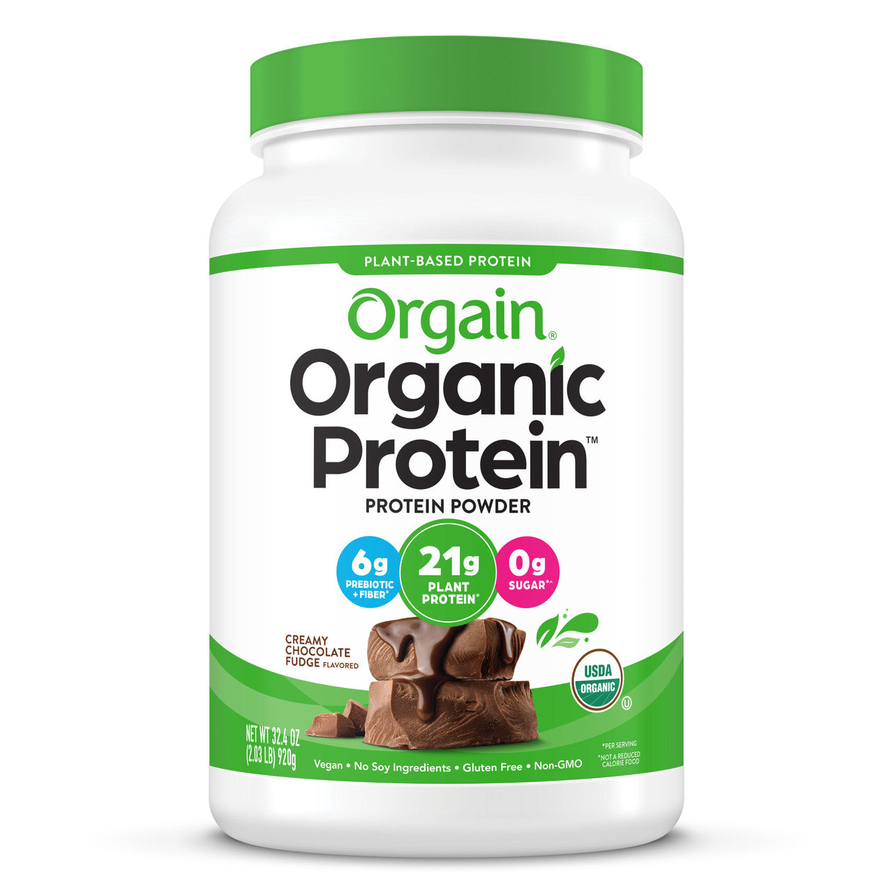 Orgain Organic Plant-Based Protein Powder with 21g Protein & 5g Fiber