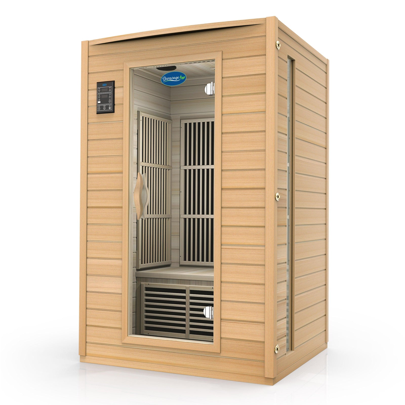 2-Person Far Infrared Sauna – Canadian Hemlock Indoor Home Sauna