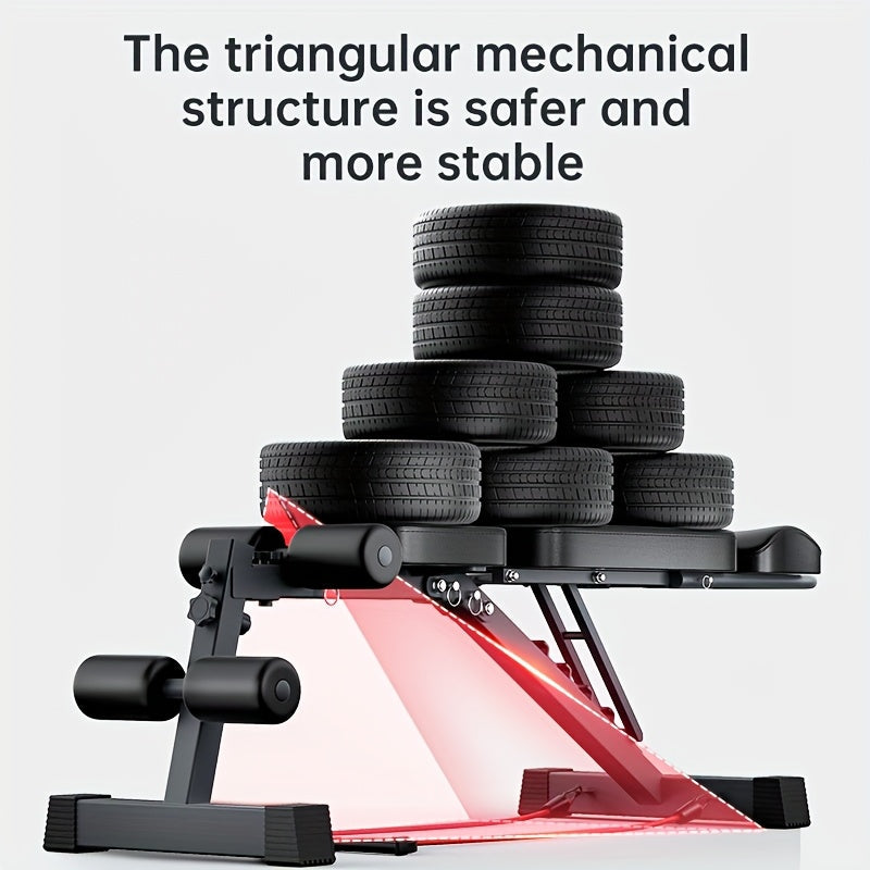 12-in-1 Multifunctional Adjustable Fitness Bench & Rack Station