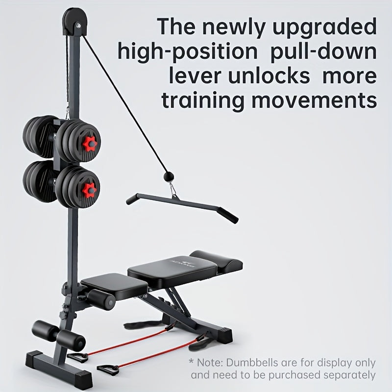 12-in-1 Multifunctional Adjustable Fitness Bench & Rack Station