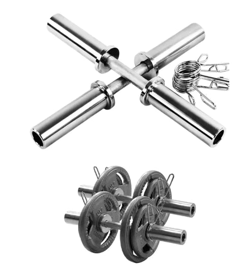 50mm Solid Dumbbell Handle – Heavy-Duty Olympic Weight Bar for Strength Training