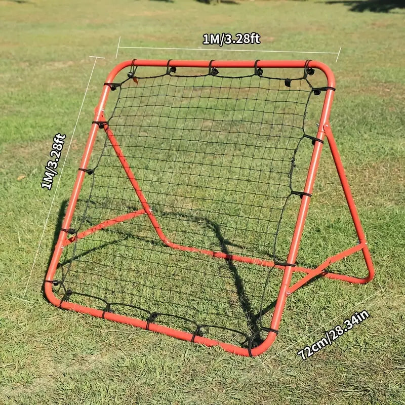 Football Rebound Net – 1m x 1m Training Net for Passing, Shooting & Ball Control