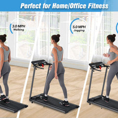 NEW Folding Treadmills Walking Pad Treadmill for Home Office -2.5HP Walking Treadmill With Incline Bluetooth Speaker