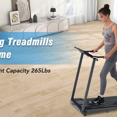 NEW Folding Treadmills Walking Pad Treadmill for Home Office -2.5HP Walking Treadmill With Incline Bluetooth Speaker