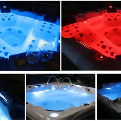 Outdoor Hot Tub Swim Spa – Acrylic Massage Pool with Jets, LED Lights & Ozone System