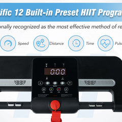 NEW Folding Treadmills Walking Pad Treadmill for Home Office -2.5HP Walking Treadmill With Incline Bluetooth Speaker