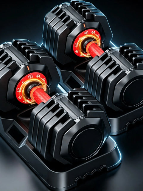50 LB Adjustable Dumbbell Set – Multi-Weight Home Gym Pair | Cipher Athletics