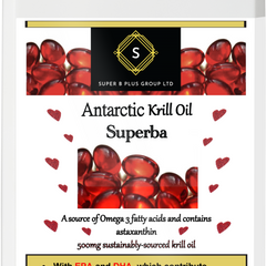 Antarctic Krill Oil Superba – Advanced Omega-3 with Phospholipids &amp; Astaxanthin