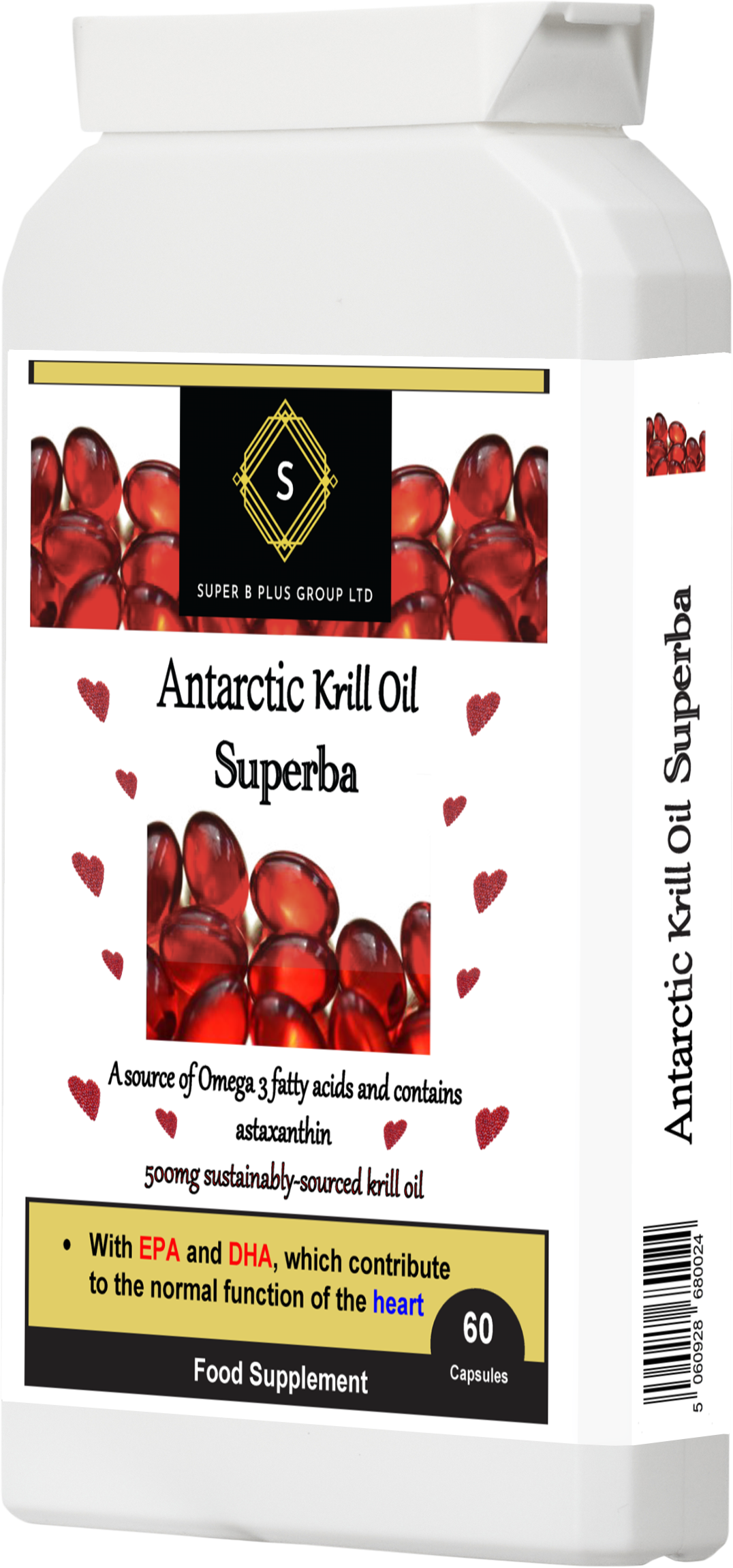 Antarctic Krill Oil Superba – Advanced Omega-3 with Phospholipids &amp; Astaxanthin