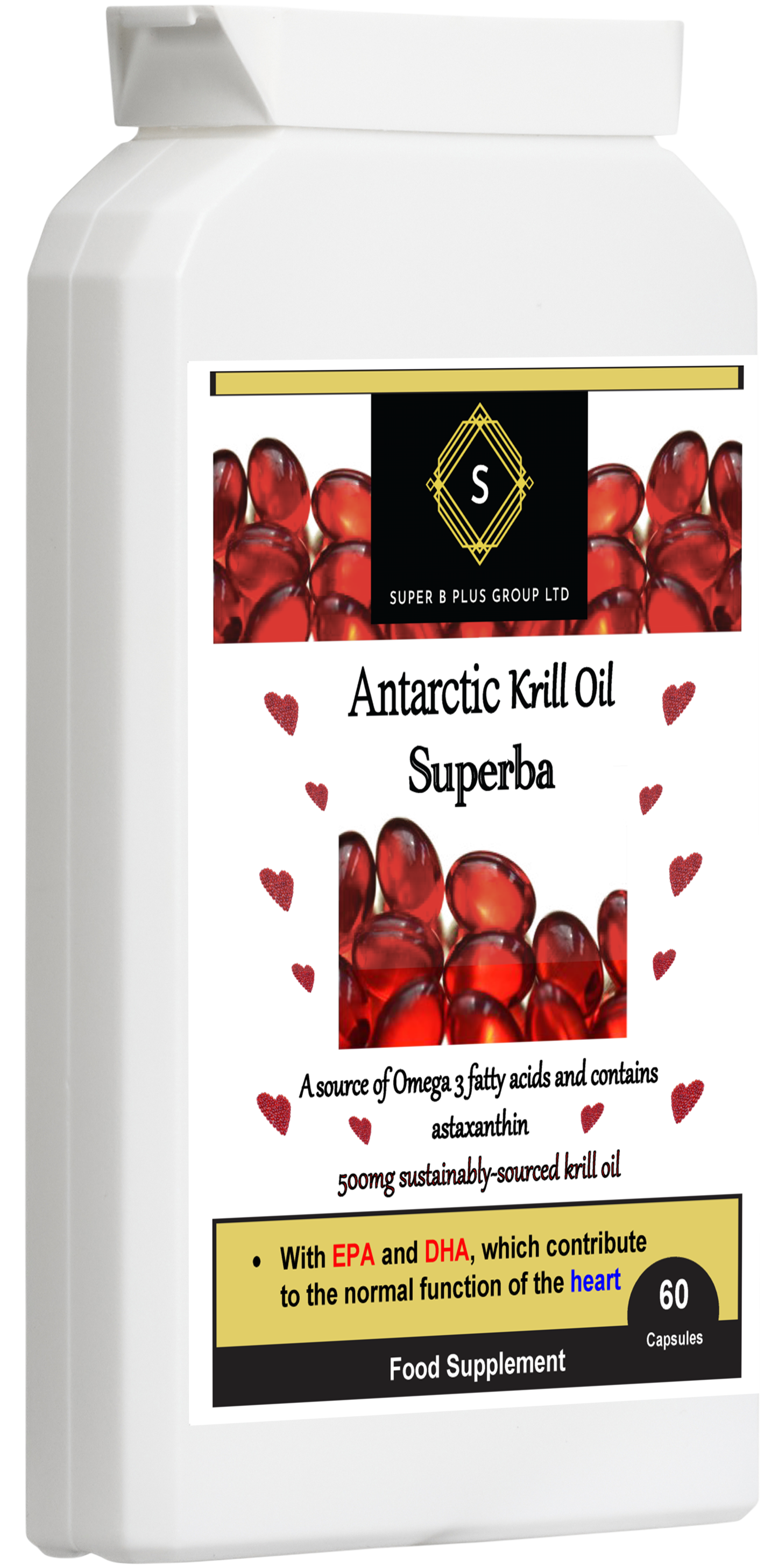 Antarctic Krill Oil Superba – Advanced Omega-3 with Phospholipids &amp; Astaxanthin