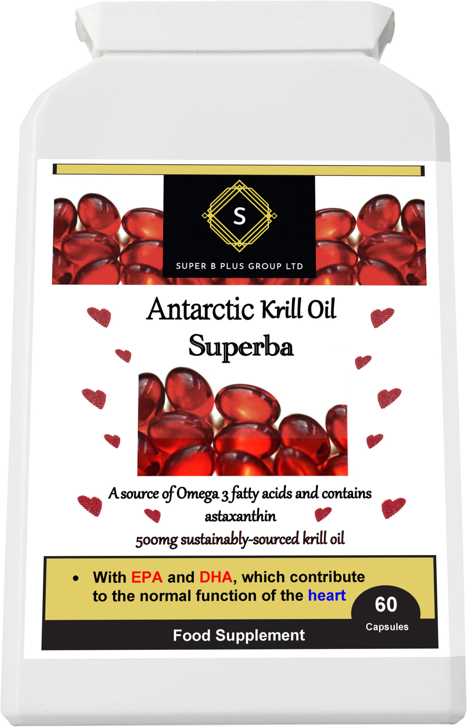 Antarctic Krill Oil Superba – Advanced Omega-3 with Phospholipids &amp; Astaxanthin