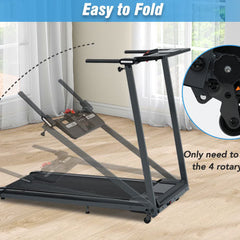NEW Folding Treadmills Walking Pad Treadmill for Home Office -2.5HP Walking Treadmill With Incline Bluetooth Speaker