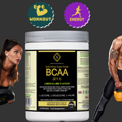 Gold Amino Super Power BCAA 2:1:1 – Lemon Lime Recovery & Performance Drink Mix