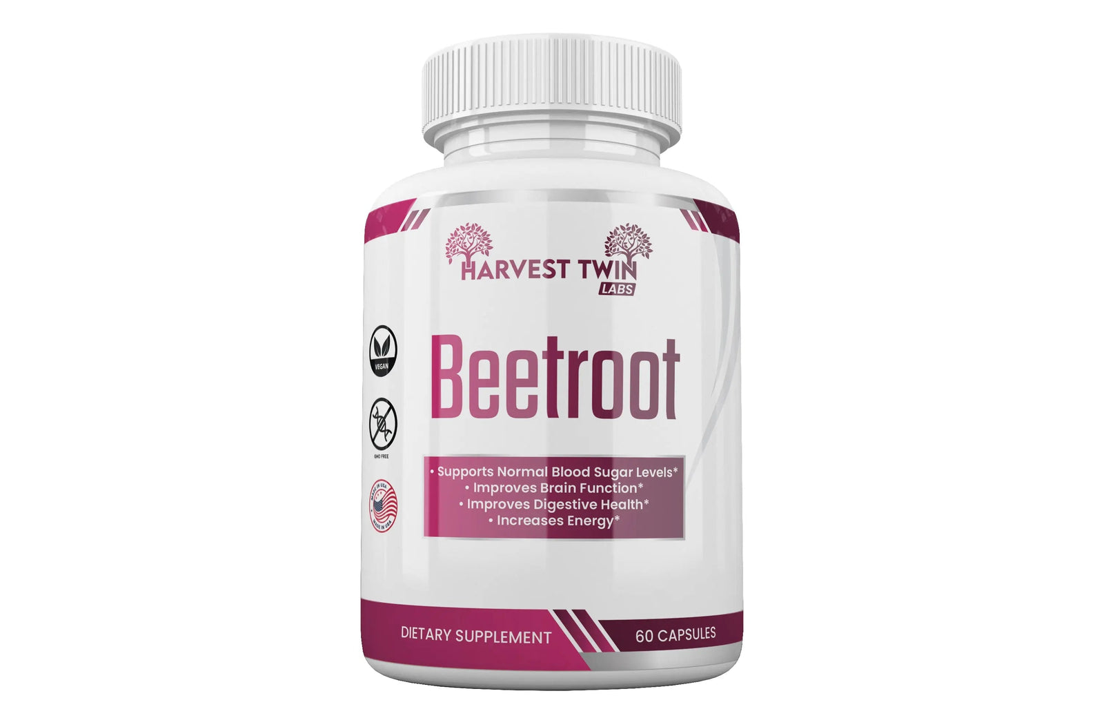 Harvest Twin Labs Beetroot Supplement for Energy, Focus & Daily Wellness