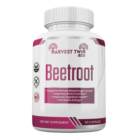 Harvest Twin Labs Beetroot Supplement for Energy, Focus & Daily Wellness