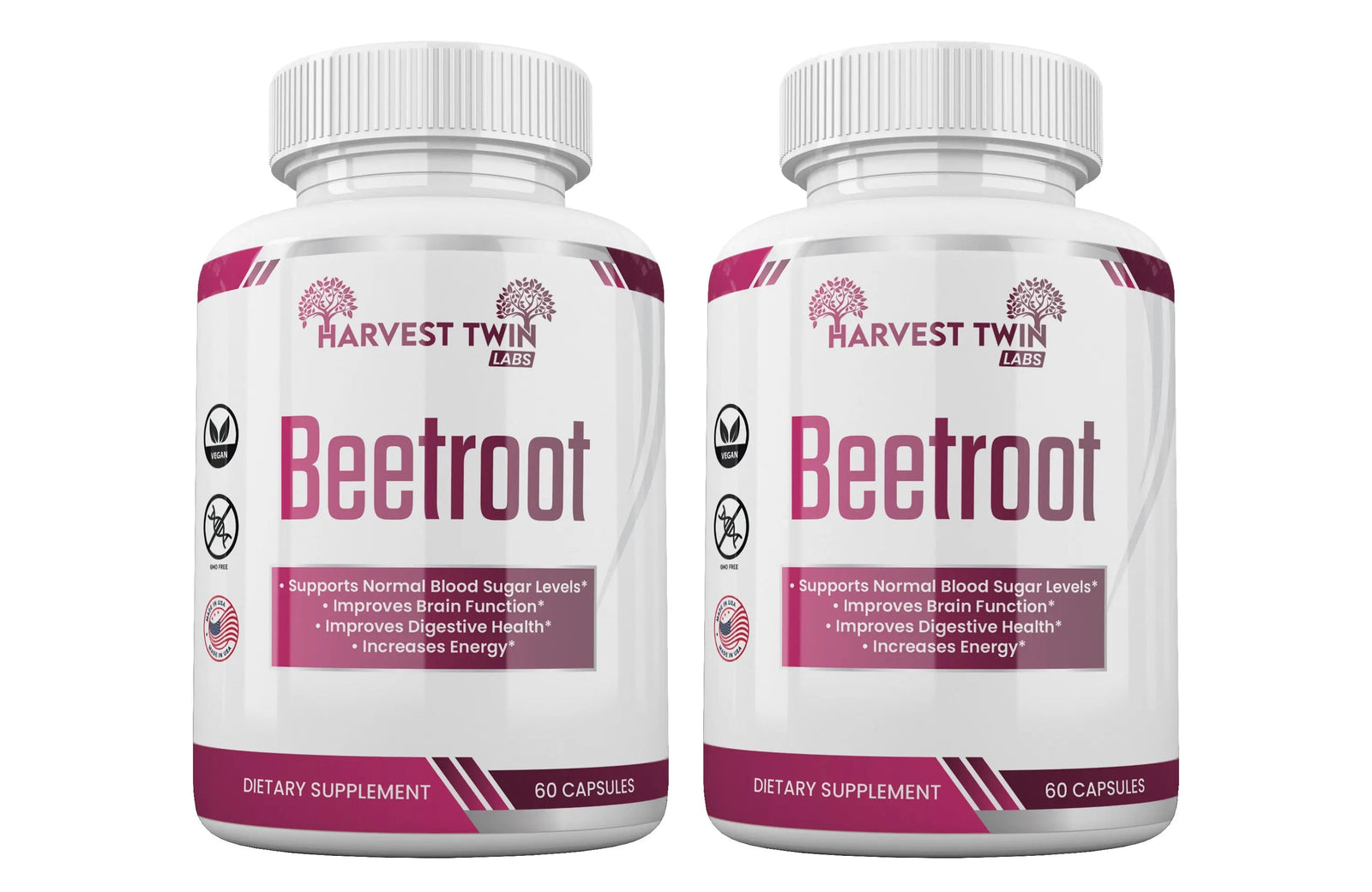 Harvest Twin Labs Beetroot Supplement for Energy, Focus & Daily Wellness