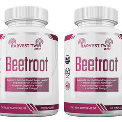 Harvest Twin Labs Beetroot Supplement for Energy, Focus & Daily Wellness