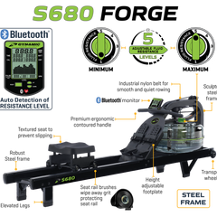 Dynamic Fluid Rower - S660 Forge