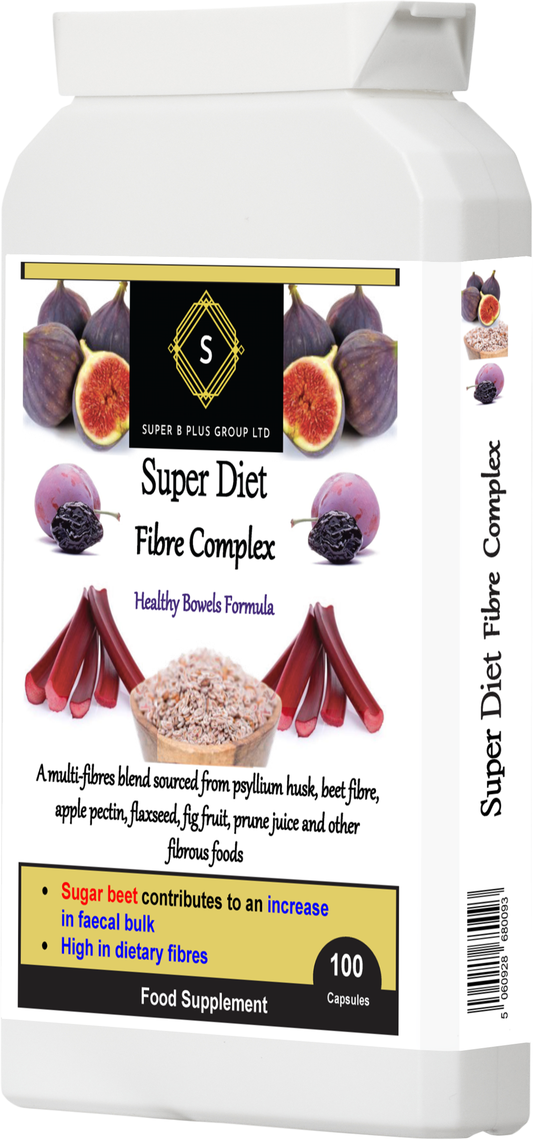 Super Diet Fibre Complex Capsules – Multi-Fibre Blend for Digestive & Daily Wellness Support