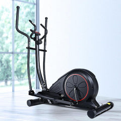 EverFlex Elliptical Exercise Bike Cross Trainer on display in a bright home gym setting.
