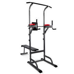 9-in-1 Chin Up & Flat Bench Station – Multi-Function Power Tower for Full-Body Training