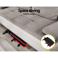 Foldable Multi-Function Sit-Up Bench with Resistance Bands