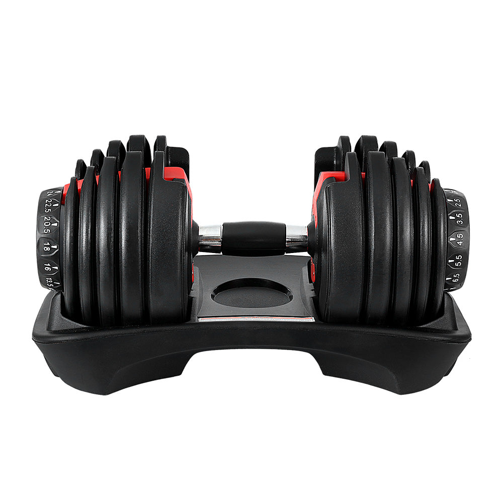 Adjustable Dumbbell Set 2.5–24KG – 15-in-1 Weight Training Dumbbell with Stand