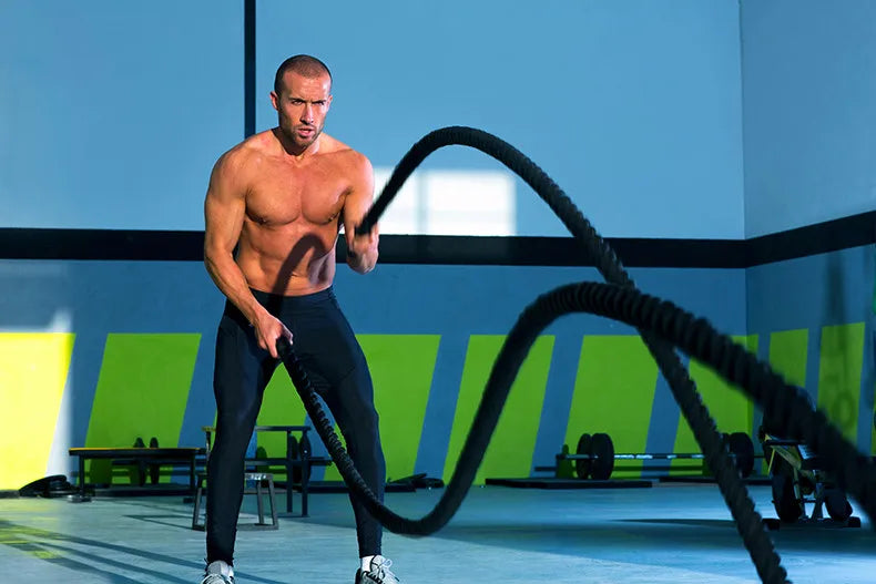 9M Fitness Heavy Undulation Battle Rope Home Workout Strength Training