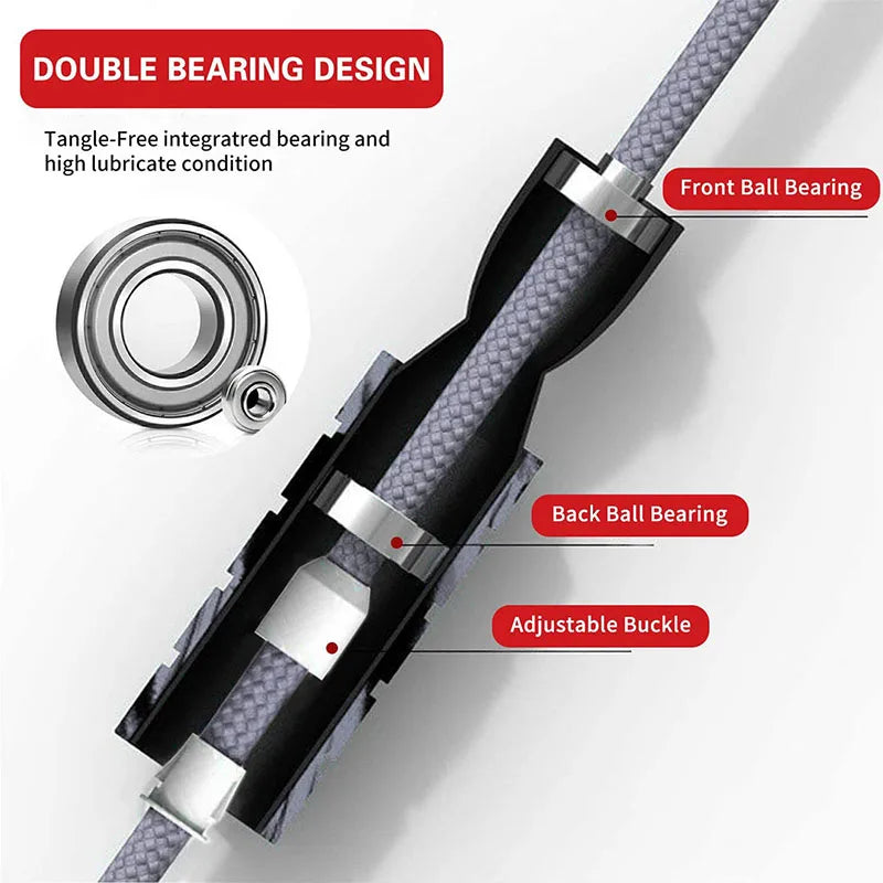Speed Jump Rope with Ball Bearings | Lightweight PVC Wire Rope for Cardio & Fitness Training