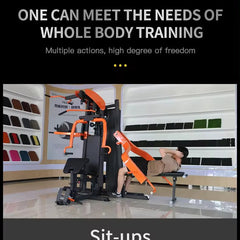 Professional 3-Station Multi Gym Equipment – Multifunctional Full-Body Strength Training System
