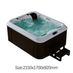 6-Person Outdoor Whirlpool Spa Hot Tub – Luxury Hydromassage Bathtub with Jets