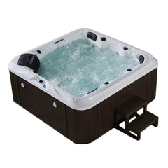 6-Person Outdoor Whirlpool Spa Hot Tub – Luxury Hydromassage Bathtub with Jets