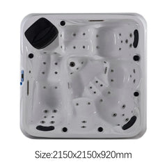 6-Person Outdoor Whirlpool Spa Hot Tub – Luxury Hydromassage Bathtub with Jets
