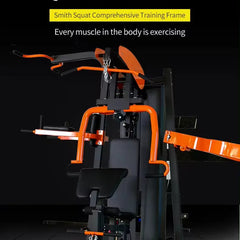 Professional 3-Station Multi Gym Equipment – Multifunctional Full-Body Strength Training System
