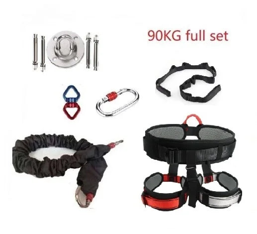 Bungee Dance Training Kit – Anti-Gravity 4D Resistance System with Harness, CE Swivel & Daisy Chain, 50/70/90kg