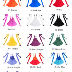 Aerial Yoga Hammock Set – 440 lb Capacity, 6 Handles, Anti-Gravity Yoga Swing with Carry Bag, 15 Colors