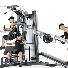 Professional 3-Station Multi Gym Equipment – Multifunctional Full-Body Strength Training System