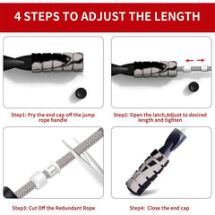 Speed Jump Rope with Ball Bearings | Lightweight PVC Wire Rope for Cardio & Fitness Training