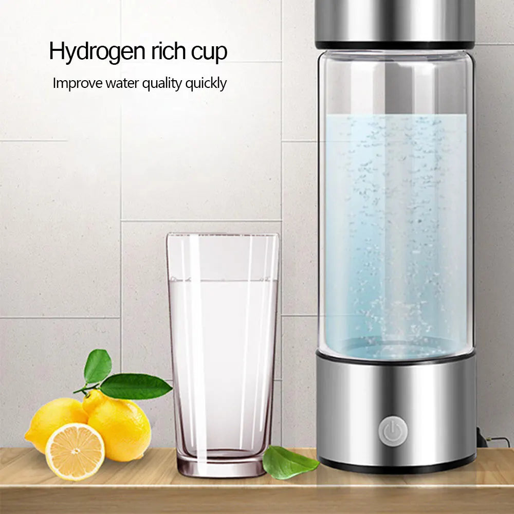 Hydrogen Water Generator Alkaline Maker Rechargeable Portable Water Ionizer Bottle Super Antioxidan Hydrogen-Rich Water Cup