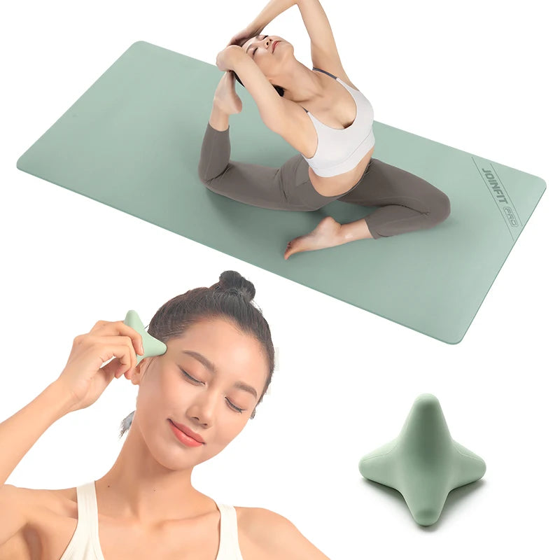 Yoga & Fitness Recovery Combo Set | Massage Ball, Resistance Band, Yoga Block, Foam Roller & Mat