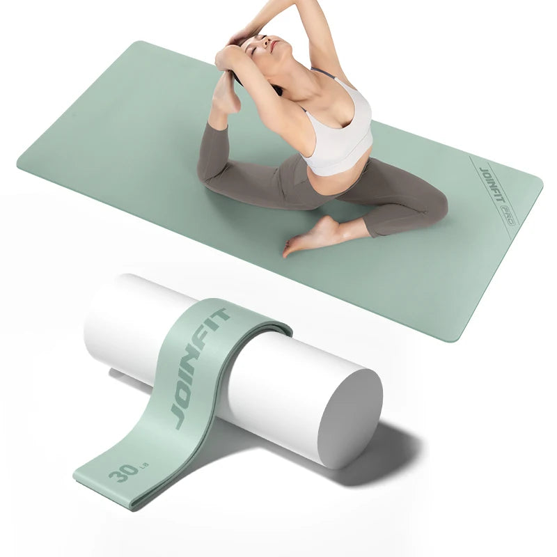 Yoga & Fitness Recovery Combo Set | Massage Ball, Resistance Band, Yoga Block, Foam Roller & Mat