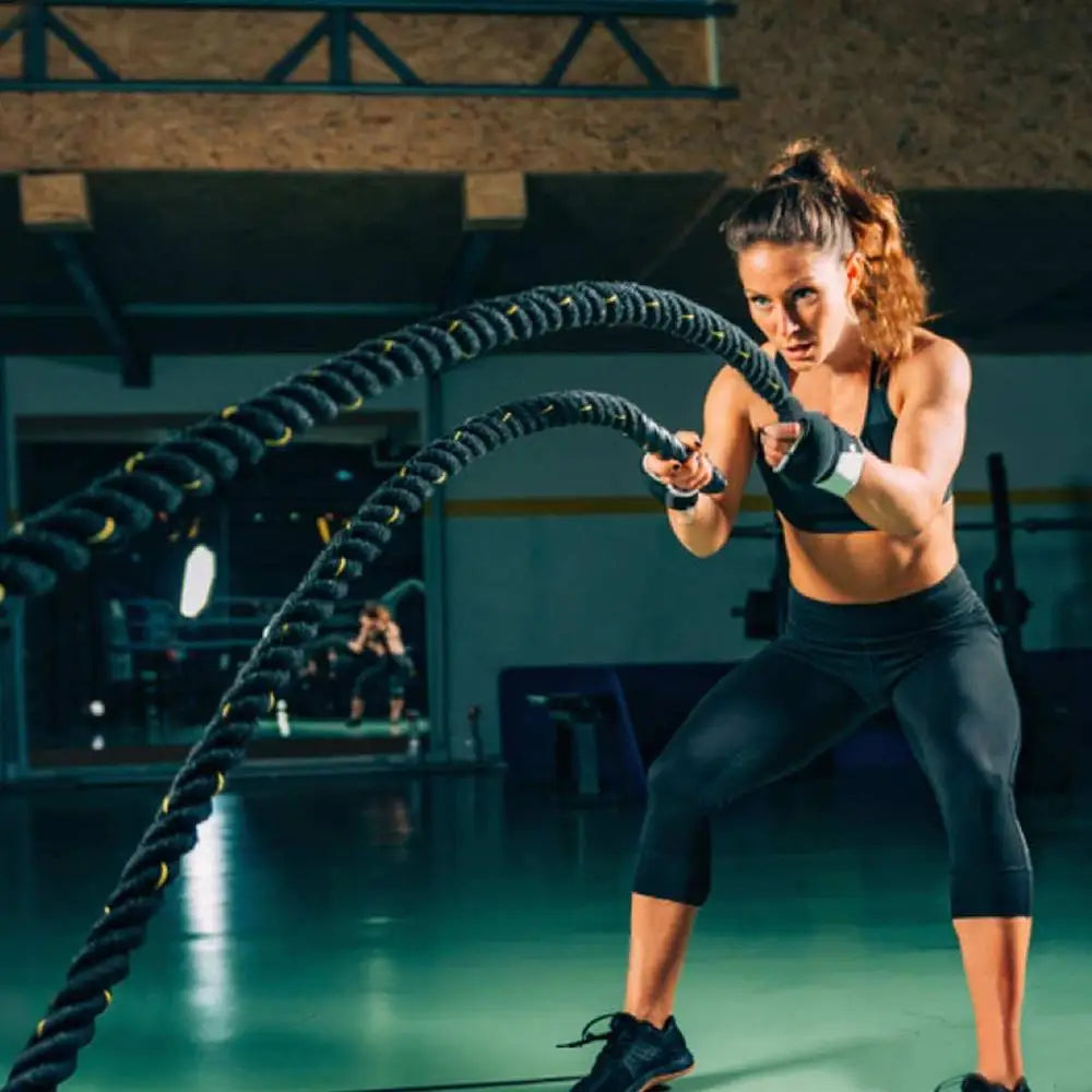 9M Fitness Heavy Undulation Battle Rope Home Workout Strength Training