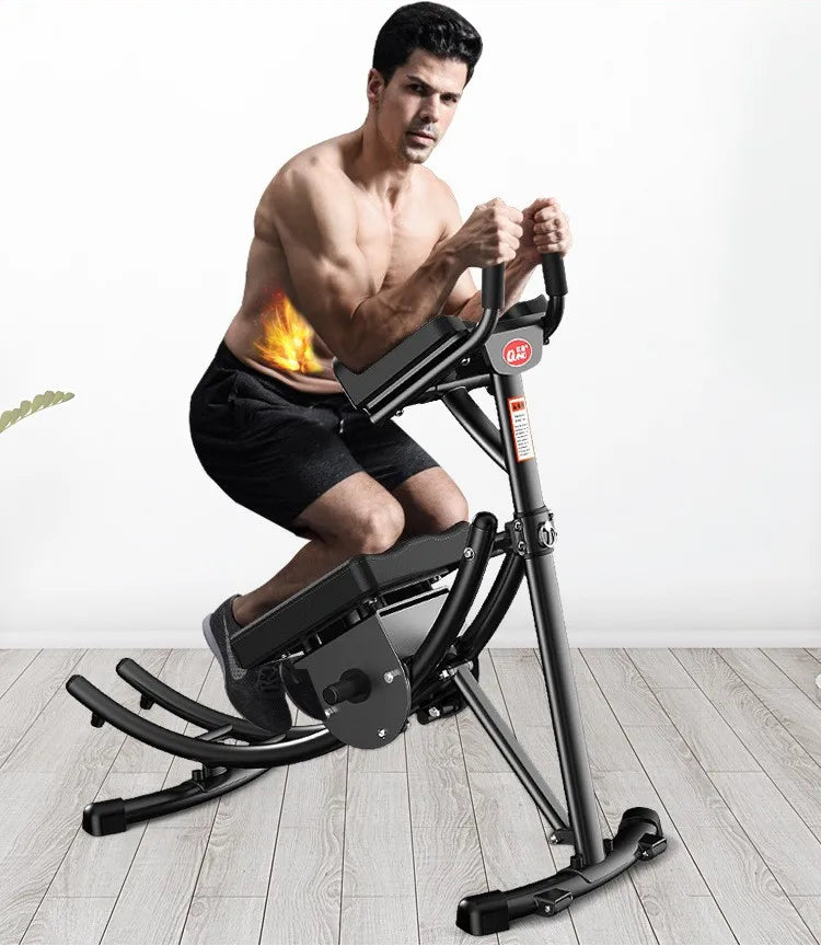 Foldable Abdominal Roller & Core Trainer | Steel Ab Wheel Machine for Home Gym Waist & Core Workouts