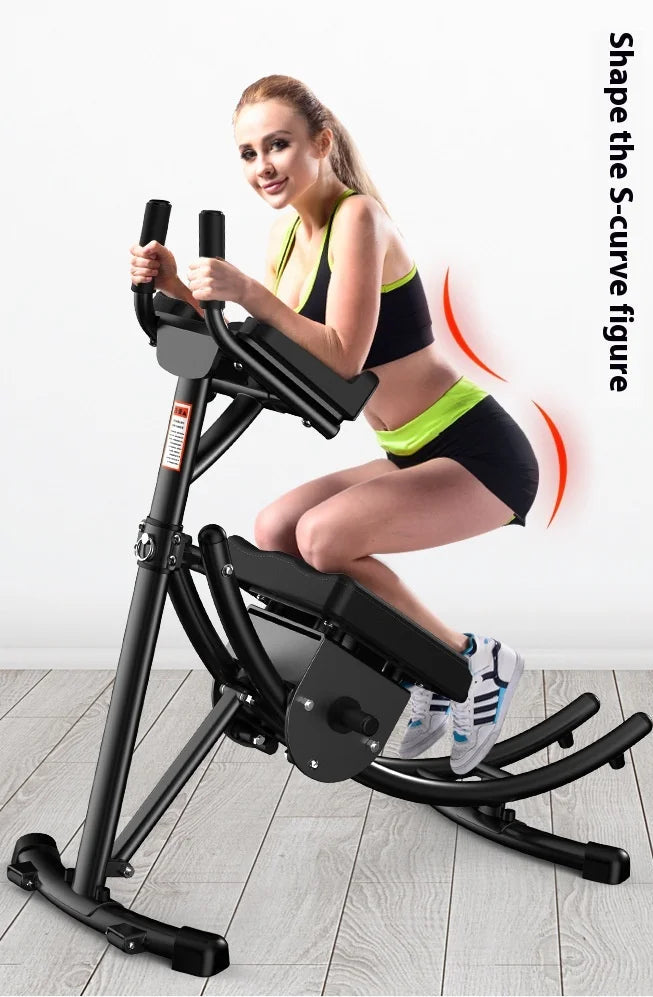 Foldable Abdominal Roller & Core Trainer | Steel Ab Wheel Machine for Home Gym Waist & Core Workouts