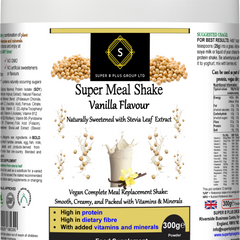 Super Meal Shake Vanilla – Vegan High Protein Meal Replacement with Vitamins & Fibre