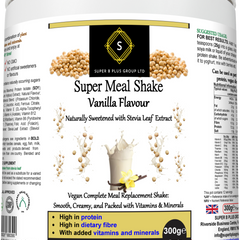 Super Meal Shake Vanilla – Vegan High Protein Meal Replacement with Vitamins & Fibre